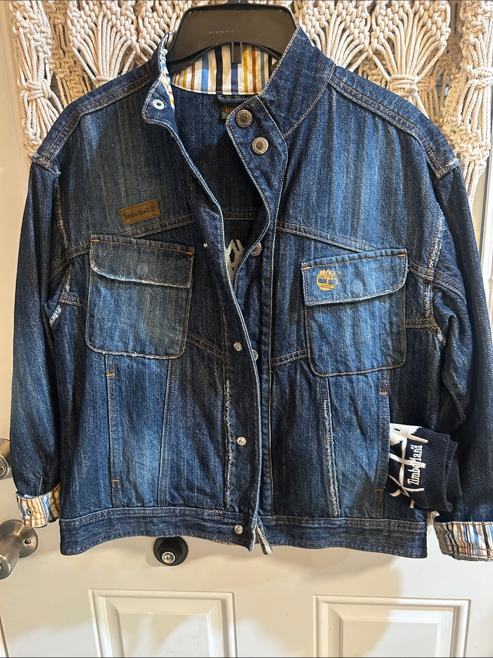 Timberland unisex Indigo Blue Denim Shirt Jacket